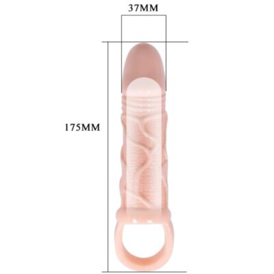 Manga de pênis de silicone baile com alças bolas 13,5 cm baile for him caliente. Pt