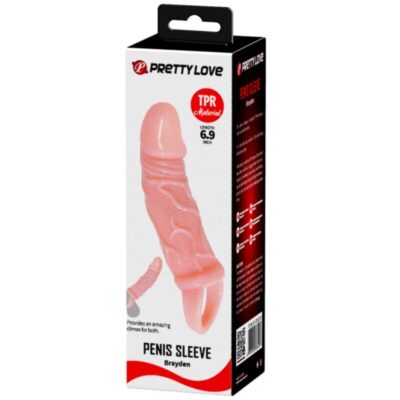 Manga de pênis de silicone baile com alças bolas 13,5 cm baile for him caliente. Pt