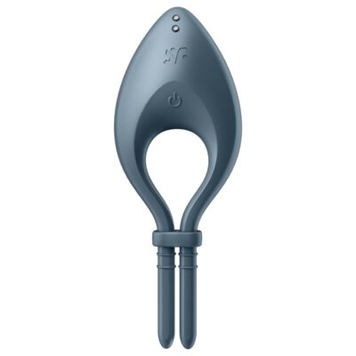 Alternative view of SATISFYER BULLSEYE RING VIBRATOR APP - GREY