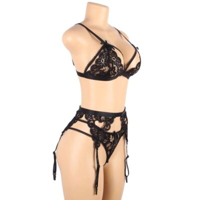 CONJUNTO SUBBLIME TRÊS PEÇAS SUTIÃ + CINTA LIGA + CALÇA L/XL 24 Conjunto subblime três peças sutiã + cinta liga + calça l/xl - image 9
