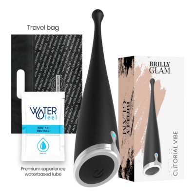 Alternative view of VIBRADOR CLITÓRICO ORGASMICO BRILLY GLAM SPOT VIBE PRETO SILICONE