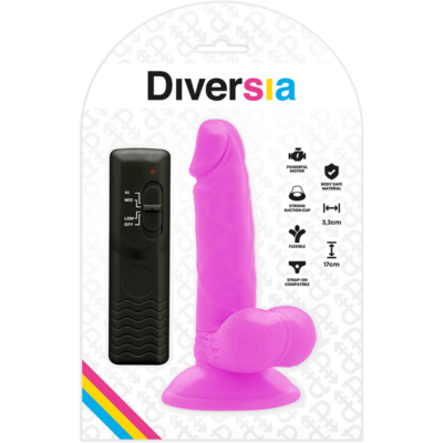 Diversia flexível vibratório 17 cm - roxo diversia caliente. Pt
