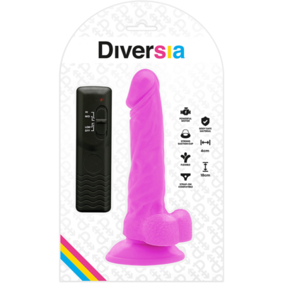 Diversia flexível vibratório 18 cm - roxo diversia caliente. Pt