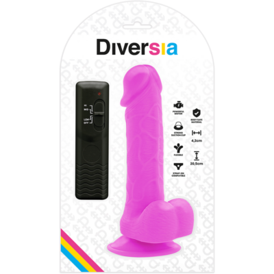 Diversia flexível vibratório 20,5 cm - roxo diversia caliente. Pt