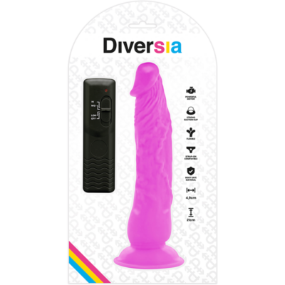 Diversia flexível vibração vibrante 21 cm - roxo diversia caliente. Pt