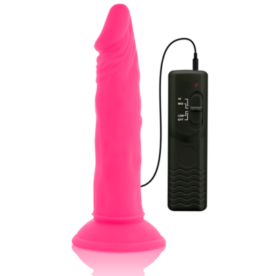 Dildo vibrante flexível diversia 23 cm - rosa diversia caliente. Pt