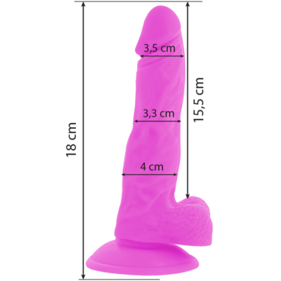 Diversia flexível vibratório 18 cm - roxo diversia caliente. Pt