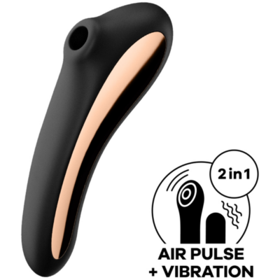 Alternative view of ESTIMULANTE CLIT DE BEIJO DUPLO SATISFYER - PRETO