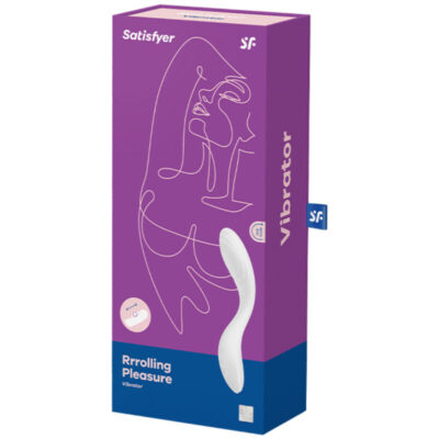 Vibrador de ponto g de prazer satisfyer rrolling - branco satisfyer vibrator caliente. Pt
