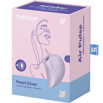 Satisfyer pearl diver air pulse stimulator & vibrator - violet satisfyer air pulse caliente. Pt