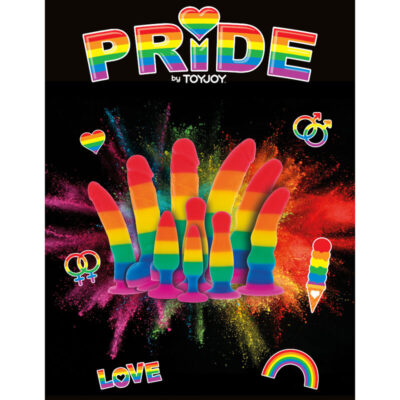 Orgulho - bandeira lgbt dildo 19 cm pride caliente. Pt
