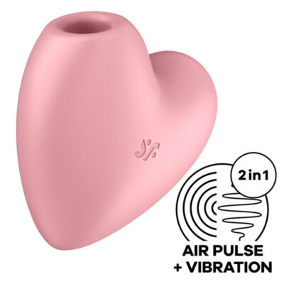 ESTIMULADOR E VIBRADOR CARDÍACO SATISFYER CUTIE - ROSA
