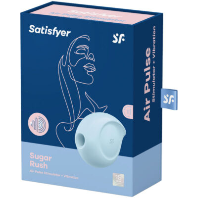 ESTIMULADOR E VIBRADOR SATISFYER SUGAR RUSH - AZUL SATISFYER AIR PULSE Caliente.pt