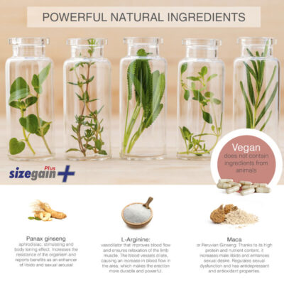 Alternative view of 500 COSMETICS - SIZEGAIN PLUS - PÍLULAS NATURAIS MASCULINO