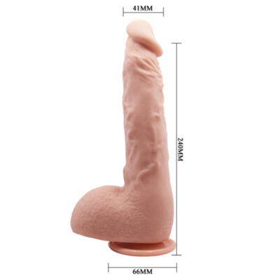 Alternative view of JASON DILDO REALÍSTICO CARNE 24 CM