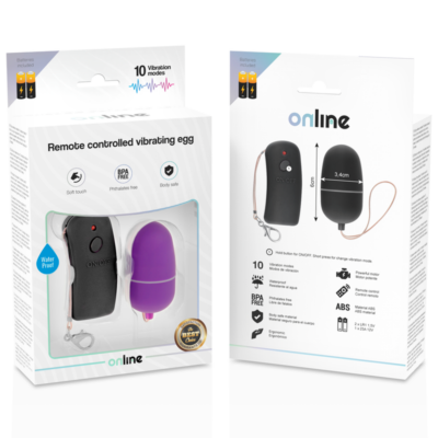 Ovo vibrante com controle remoto online - preto online caliente. Pt
