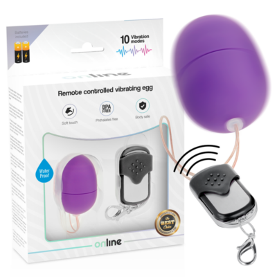 Alternative view of OVO VIBRANTE DE CONTROLE REMOTO ONLINE - ROXO