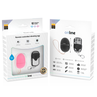 Ovo vibrante de controle remoto online - rosa online caliente. Pt