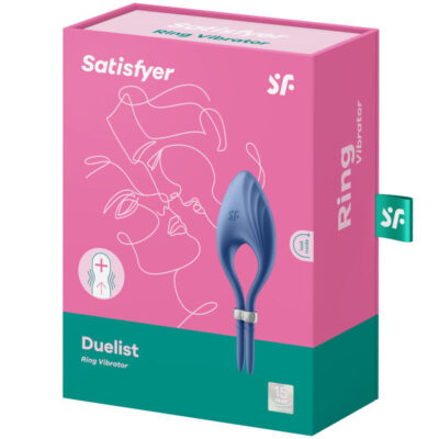 Vibrador de anel duelista satisfyer - azul satisfyer ring caliente. Pt