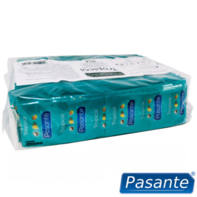 Alternative view of PASANTE CONDOMS TROPICAL SACO 144 UNIDADES