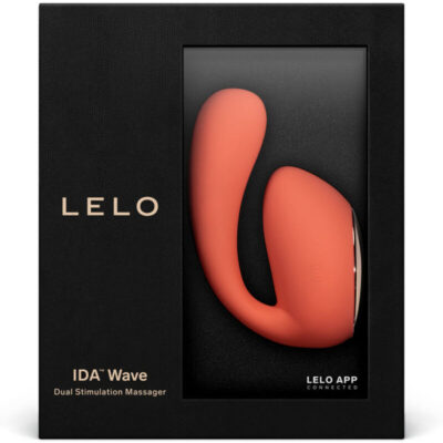 Lelo ida wave massageiro para casais coral vermelho lelo caliente. Pt