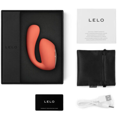 Lelo ida wave massageiro para casais coral vermelho lelo caliente. Pt