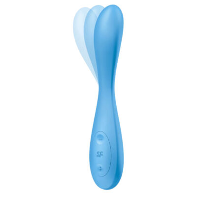 Alternative view of SATISFYER G-SPOT FLEX 4+ MULTI VIBRATOR APP - BLUE