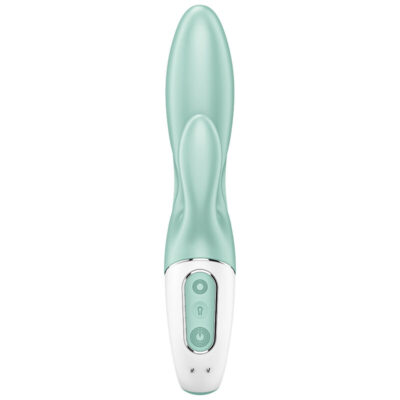Alternative view of SATISFYER AIR PUMP BUNNY 5+ INFLATABLE RABBIT VIBRATOR APP - GREEN