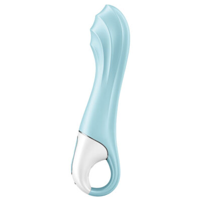 Alternative view of SATISFYER AIR PUMP VIBRATOR 5+ INFLATABLE G-SPOT VIBRATOR APP - BLUE