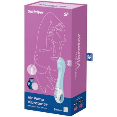 Satisfyer air pump vibrator 5+ inflatable g-spot vibrator app - blue satisfyer connect caliente. Pt