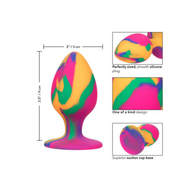 Calex cheeky grande tie-dye plug anal california exotics caliente. Pt