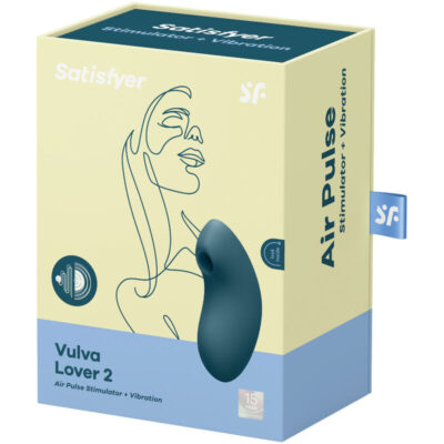 ESTIMULADOR E VIBRADOR DE PULSO DE AR SATISFYER VULVA LOVER 2 - AZUL 7 Estimulador e vibrador de pulso de ar satisfyer vulva lover 2 - azul satisfyer air pulse caliente. Pt