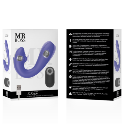 Mr boss™- josef controle remoto de pulsação e vibração para casais mr. Boss caliente. Pt