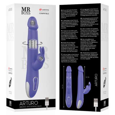 Mr boss™- arturo vibrador e rotador watchme tecnologia sem fio compatível mr. Boss caliente. Pt