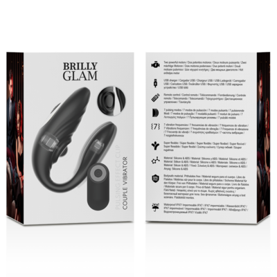 Controle remoto pulsante e vibratório de casal brilly glam brilly glam caliente. Pt