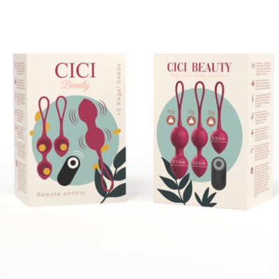 Cici beauty™- controle remoto premium silicone 3 vibrantes kegel beads cici beauty caliente. Pt