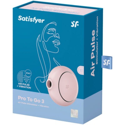 Satisfyer pro to go 3 double air pulse stimulator & vibrator - pink satisfyer air pulse caliente. Pt