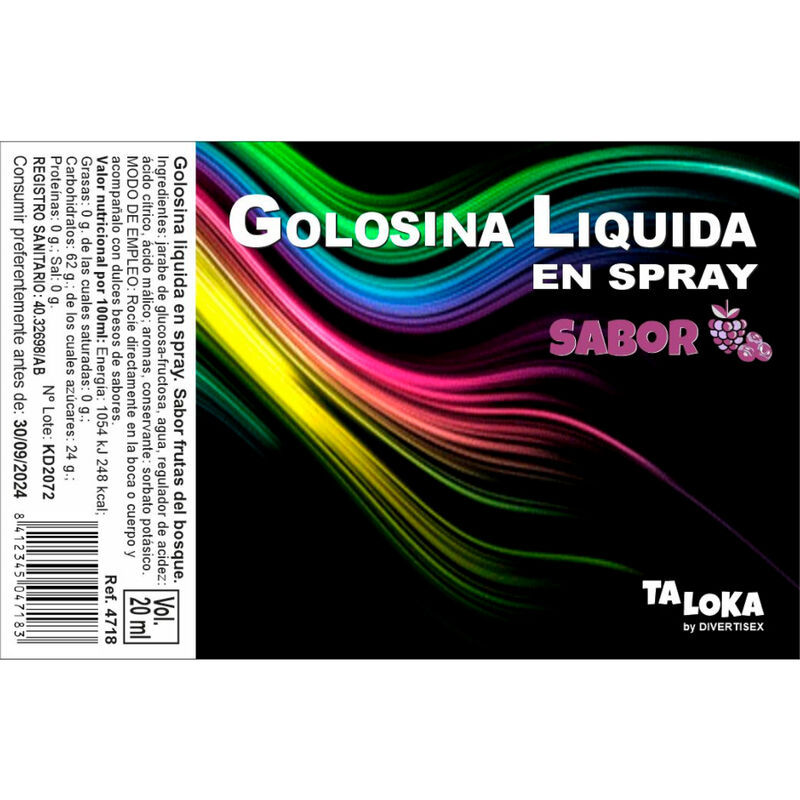 Taloka - spray de doces de bagas líquidas taloka caliente. Pt