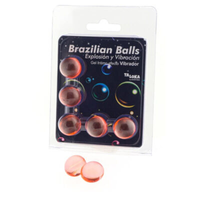 Taloka - 5 bolas brasileiras efeito vibrante gel emocionante
