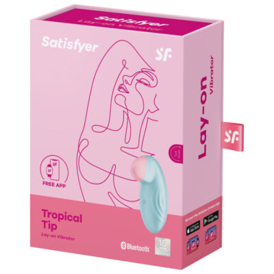 Satisfyer tropical tip lay-on vibrador - azul satisfyer layons caliente. Pt
