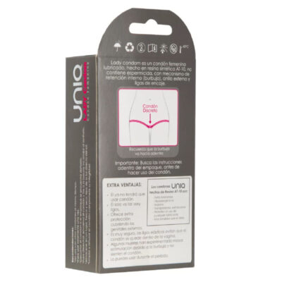 Alternative view of UNIQ LADY CONDOM Preservativos femininos sem látex com cinta liga 3 unidades