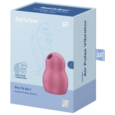 Satisfyer pro to go 1 estimulador de pulso de ar duplo e vibrador - vermelho satisfyer air pulse caliente. Pt