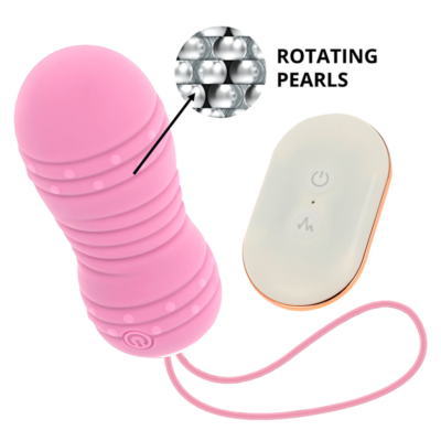 Ohmama controle remoto rotating egg 7 padrões - rosa ohmama stimulating caliente. Pt