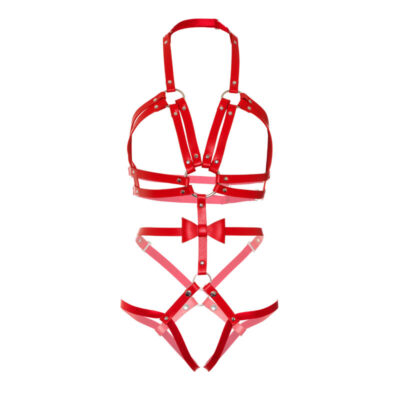 Leg avenue kink cinto o-ring arnê de peluche tamanho l - vermelho leg avenue kink caliente. Pt