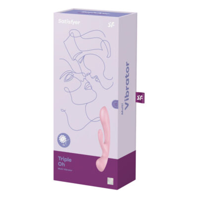 Vibração híbrida satisfyer triple oh - rosa satisfyer vibrator caliente. Pt