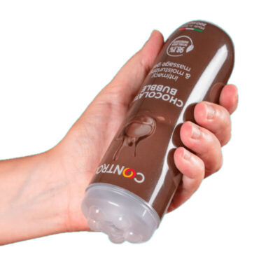 Gel de massagem control 3 em 1 bolha de chocolate 200 ml control lubes caliente. Pt