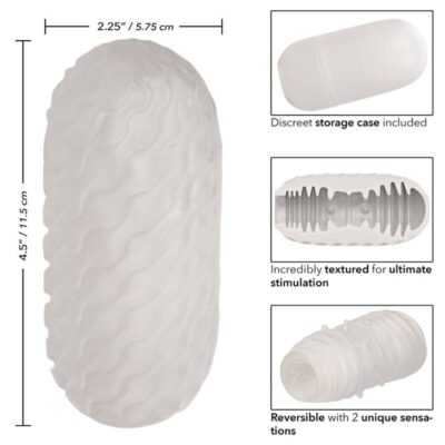 Alternative view of CALIFÓRNIA EXOTICS REVERSIBLE RIBBED STROKER