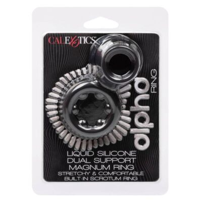 Anel califórnia exotics alpha duplo magnum preto calexotics caliente. Pt