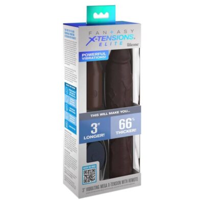 Alternative view of MANGA PIPEDREAMS 22,86 CM + 7,62 CM PLUG REMOTE BROWN