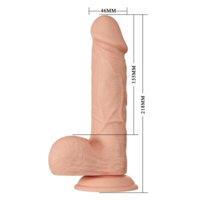 Belo encontro bahamut dildo realístico e flexível 21,8 cm - carne baile dildos caliente. Pt
